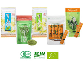 Organically grown tea/US standards/EU standards